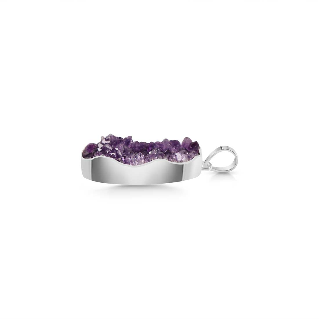 Amethyst Druzy Pendant-(AMD-P-14.)