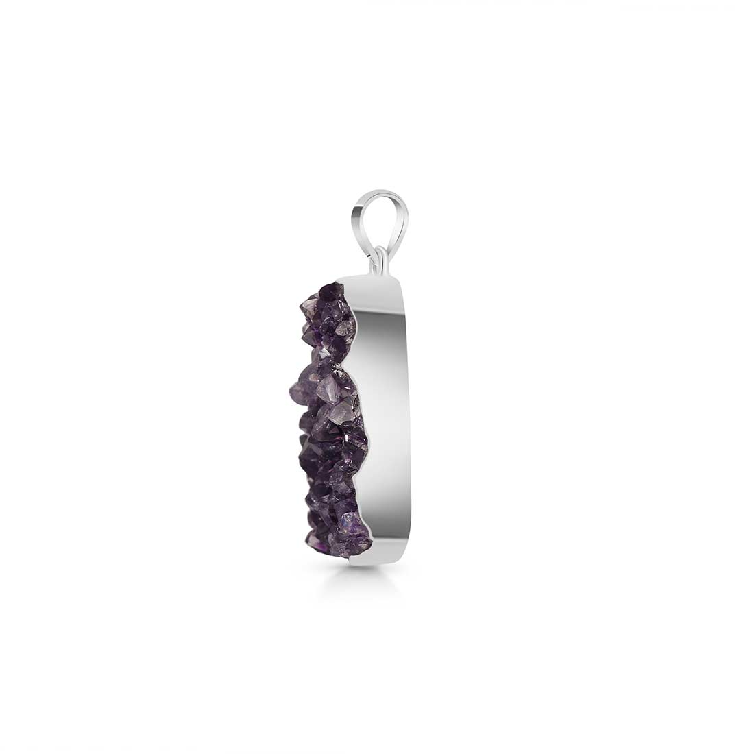 Amethyst Druzy Pendant-(AMD-P-17.)