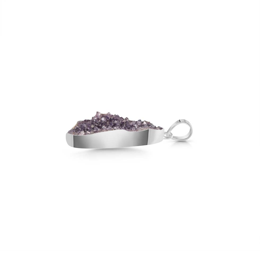 Amethyst Druzy Pendant-(AMD-P-18.)