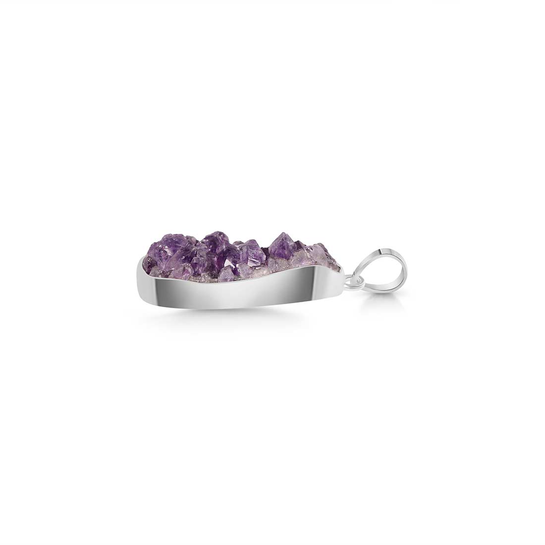 Amethyst Druzy Pendant-(AMD-P-19.)