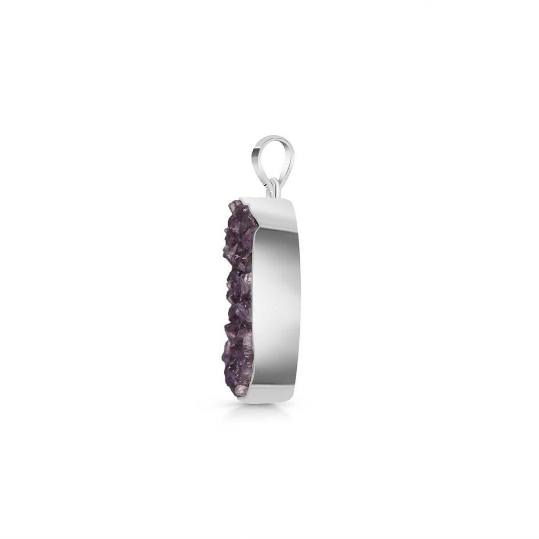 Amethyst Druzy Pendant-(AMD-P-25.)