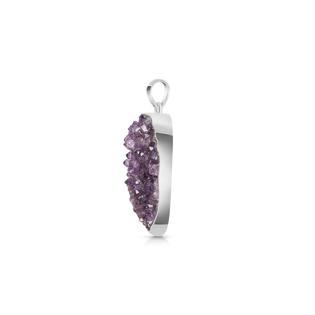 Amethyst Druzy Pendant-(AMD-P-26.)