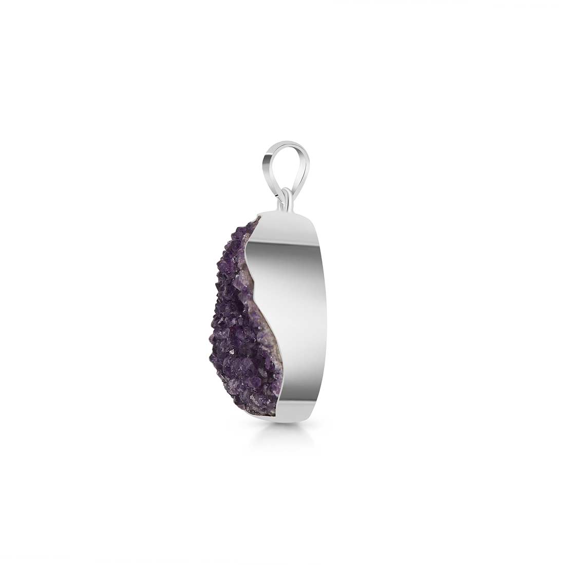 Amethyst Druzy Pendant-(AMD-P-27.)