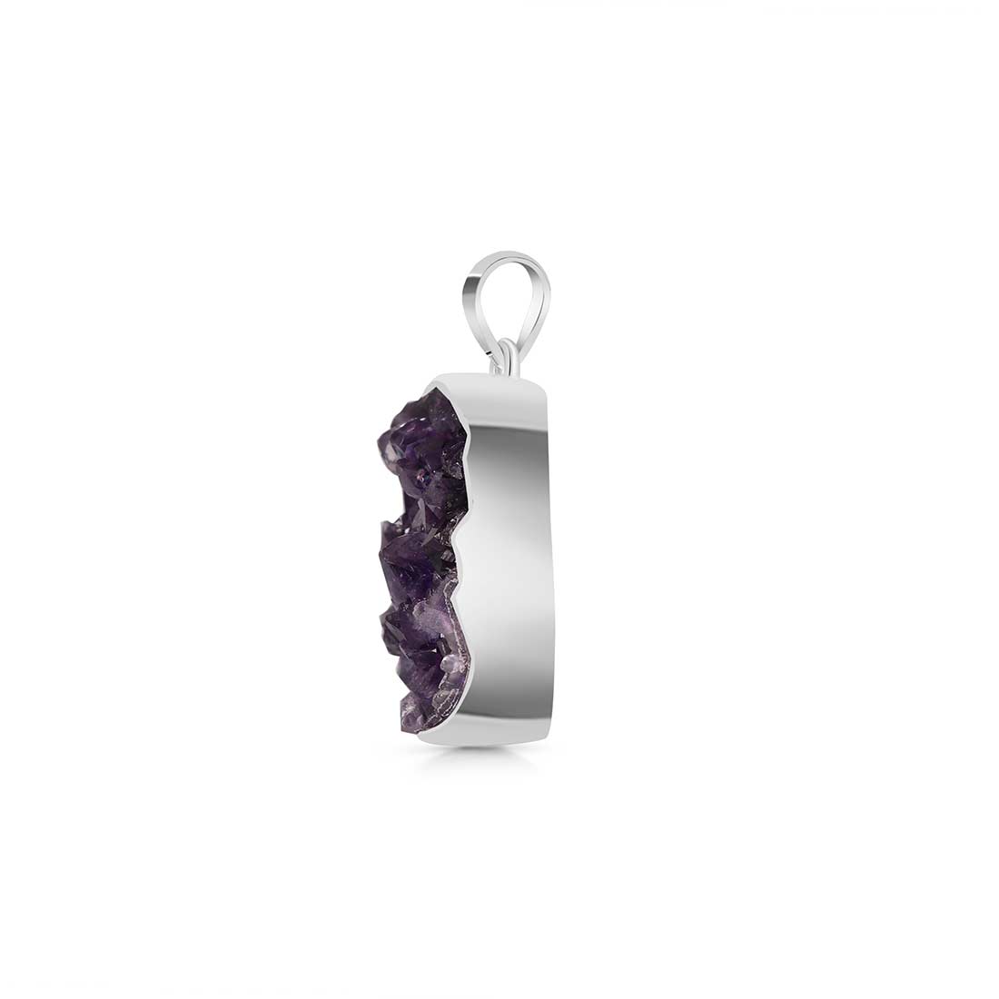 Amethyst Druzy Pendant-(AMD-P-28.)