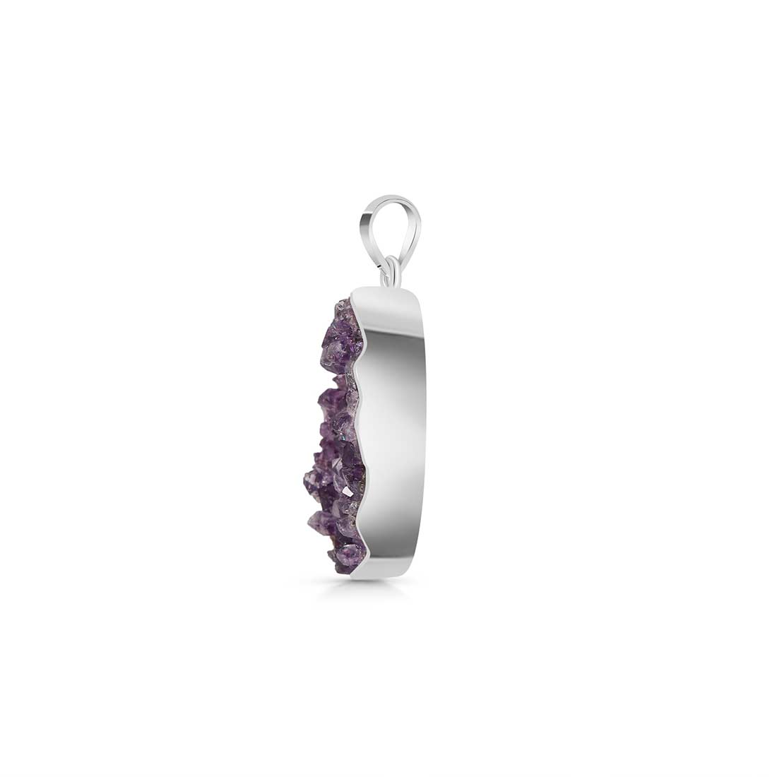 Amethyst Druzy Pendant-(AMD-P-30.)