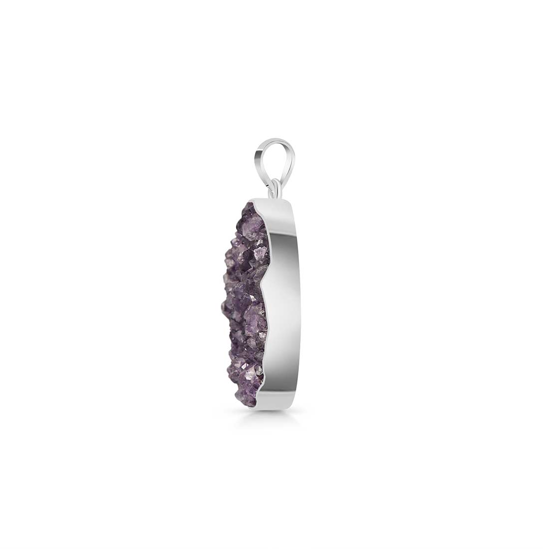 Amethyst Druzy Pendant-(AMD-P-32.)