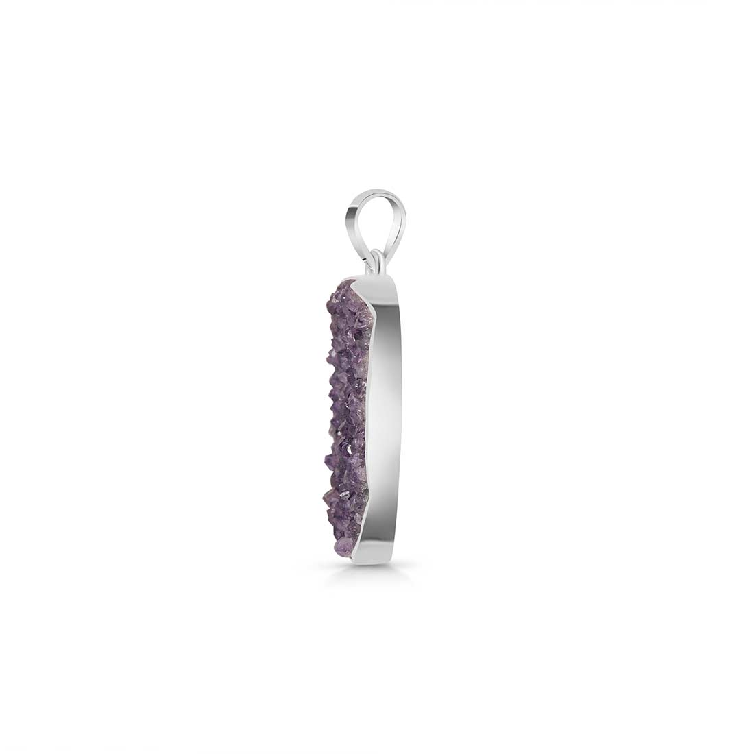 Amethyst Druzy Pendant-(AMD-P-35.)