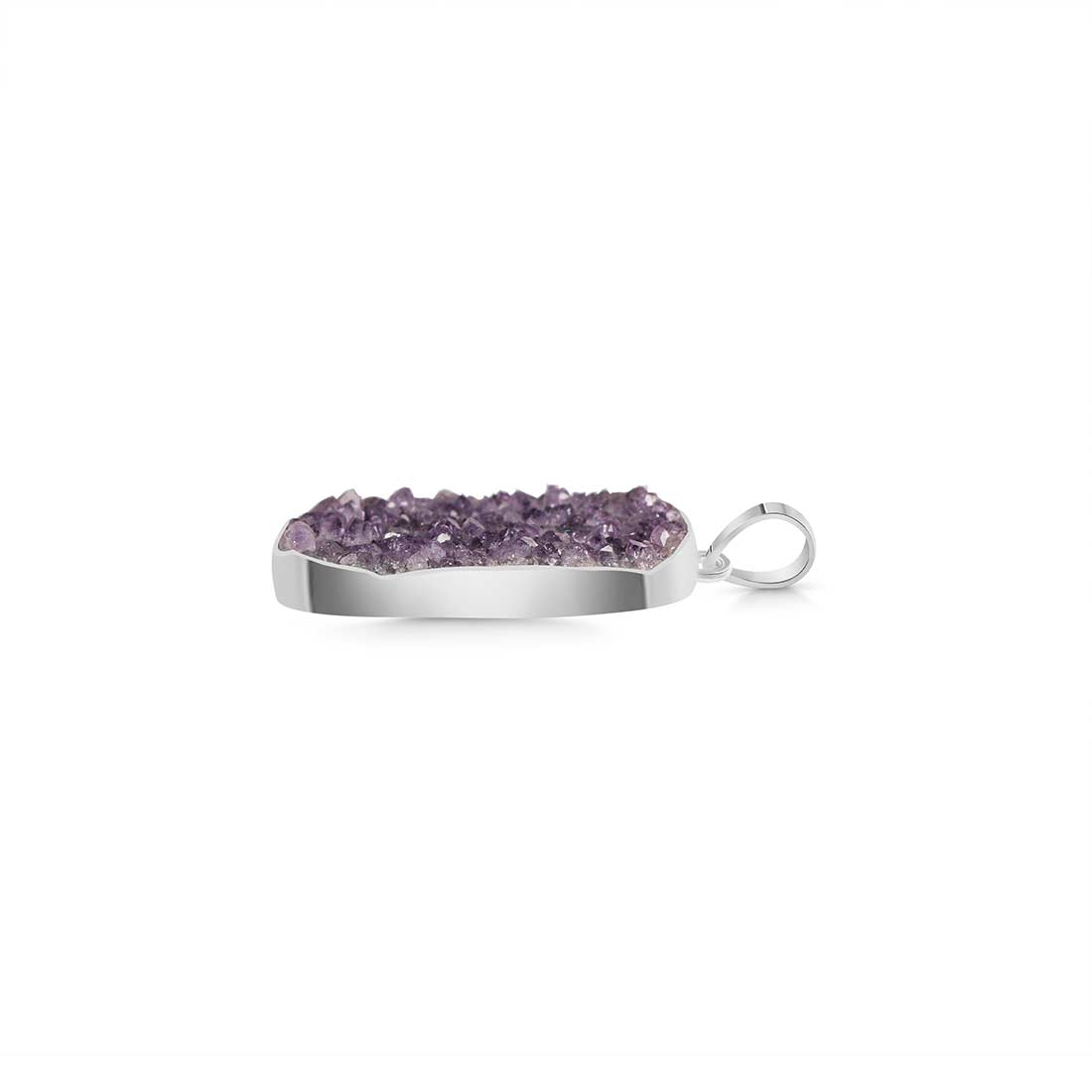 Amethyst Druzy Pendant-(AMD-P-35.)