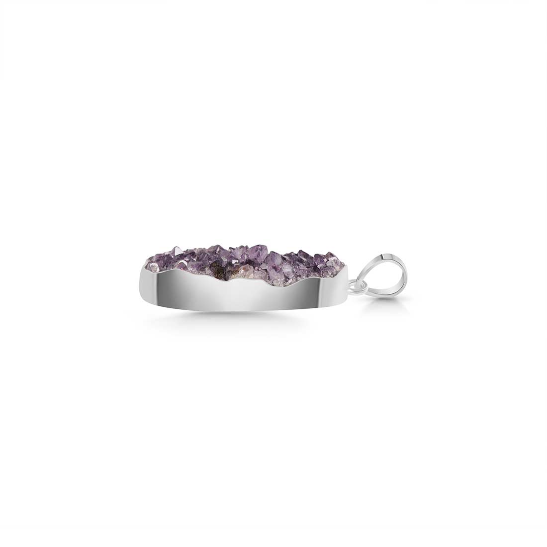 Amethyst Druzy Pendant-(AMD-P-5.)