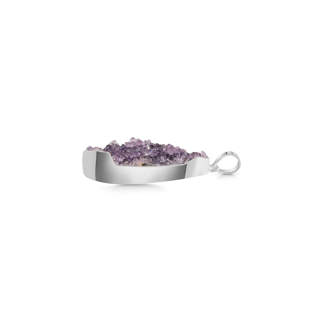 Amethyst Druzy Pendant-(AMD-P-9.)