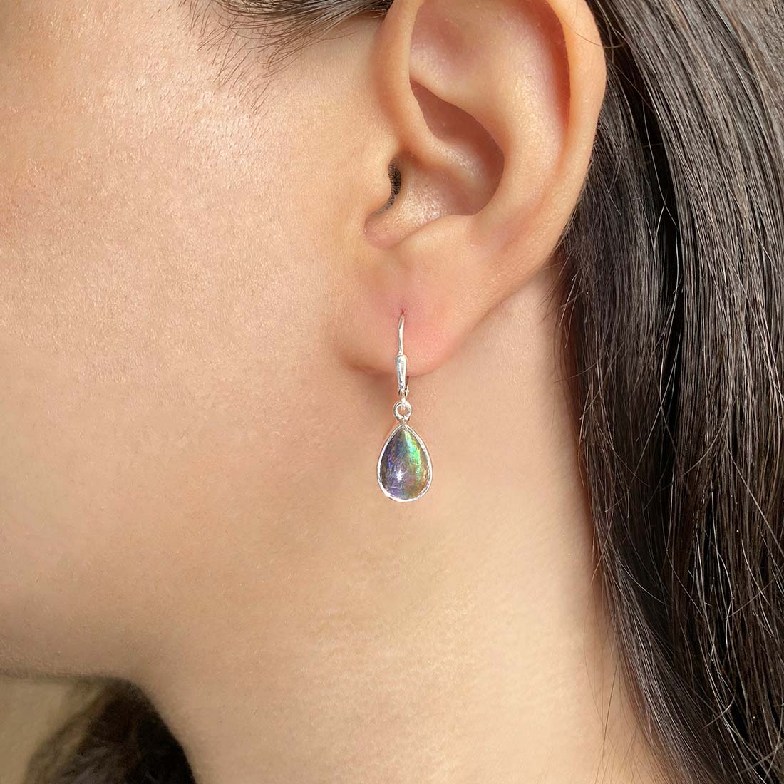 Ammolite Earring-(AML-E-19)