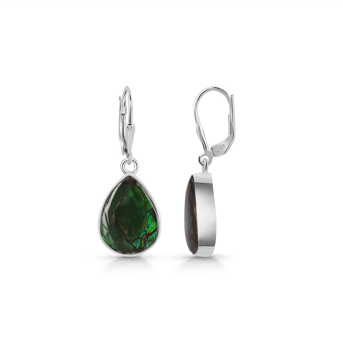 Ammolite Earring-(AML-E-32.)