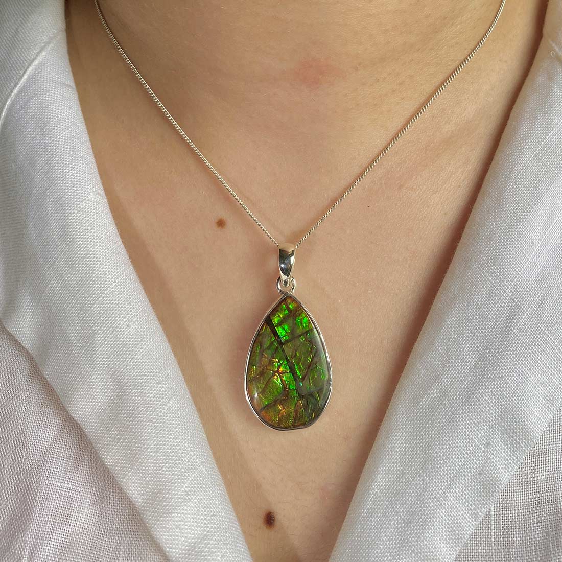 Ammolite Pendant-(AML-P-25.)