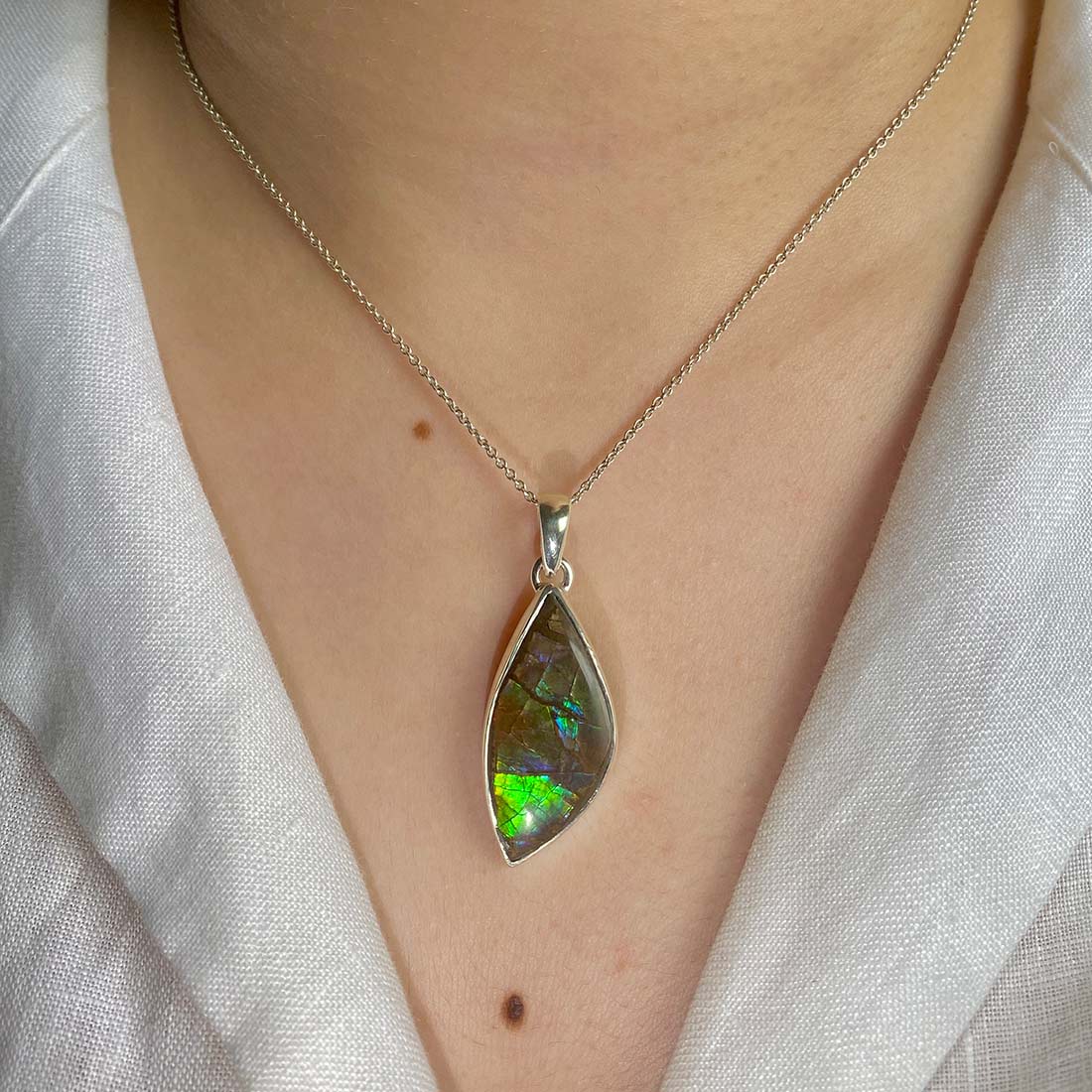 Ammolite Pendant-(AML-P-42.)