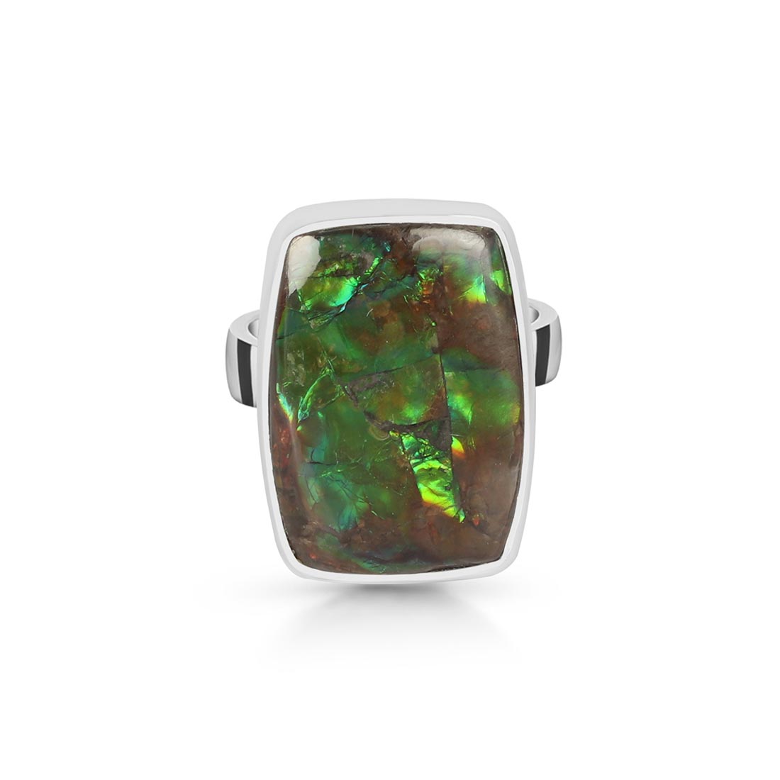 Ammolite Adjustable Ring-(AML-R-61)