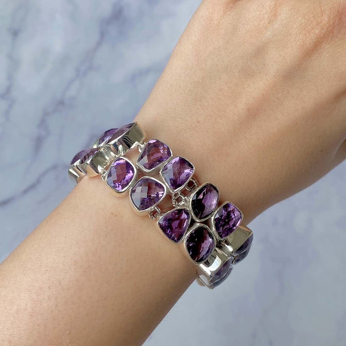 Amethyst Bracelet-(AMT-B-3.)