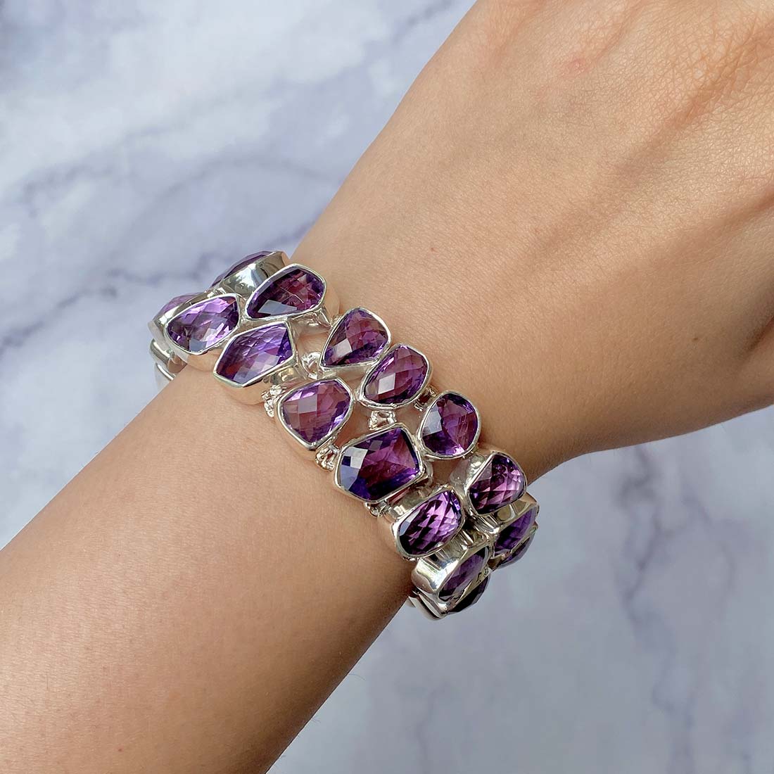 Amethyst Bracelet-(AMT-B-4.)