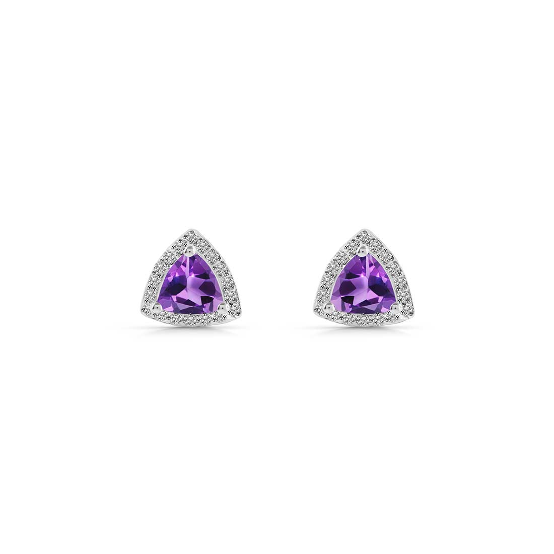 Amethyst Stud Earring-(AMT-SE-1269.)