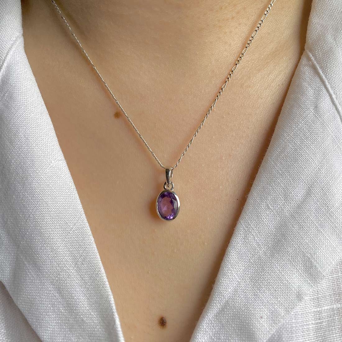 Amethyst Pendant-(AMT-SP-380.)