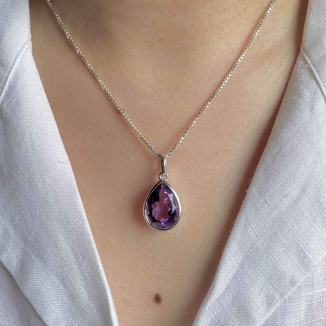 Amethyst Pendant-(AMT-SP-454.)