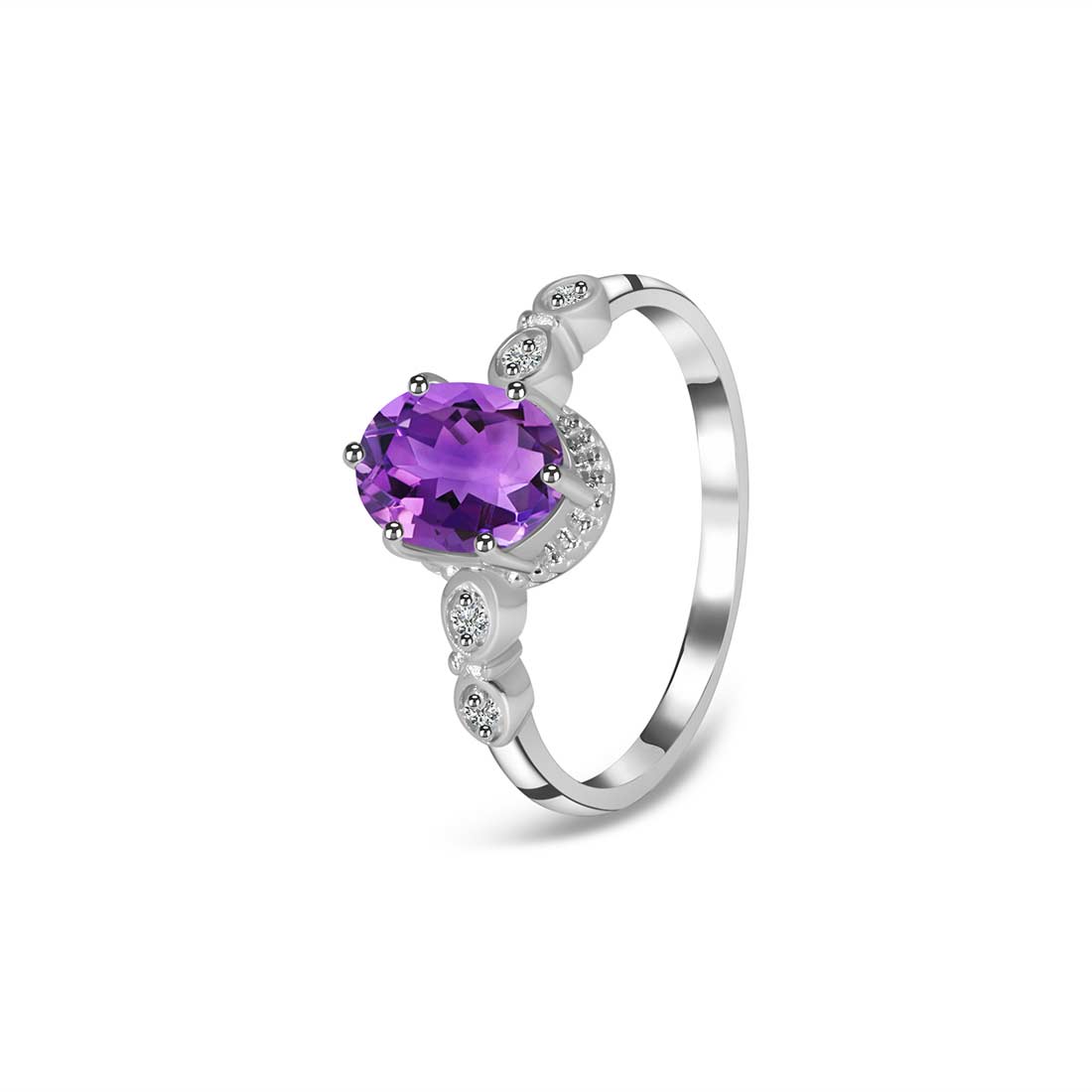 Amethyst Ring-(AMT-SR-2182.)