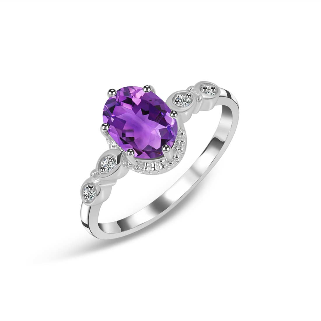 Amethyst Ring-(AMT-SR-2182.)