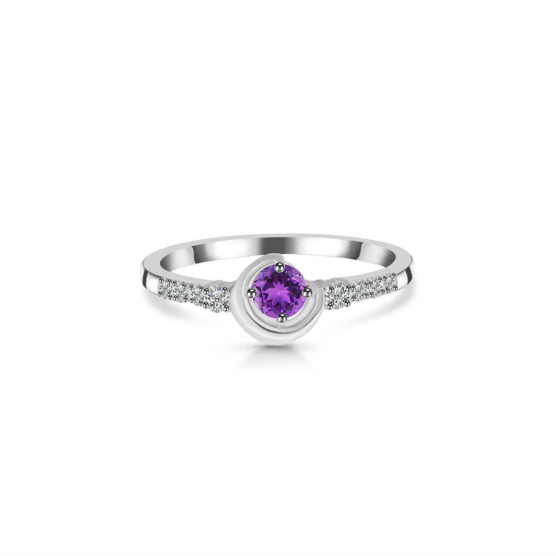 Amethyst Ring-(AMT-SR-2292.)