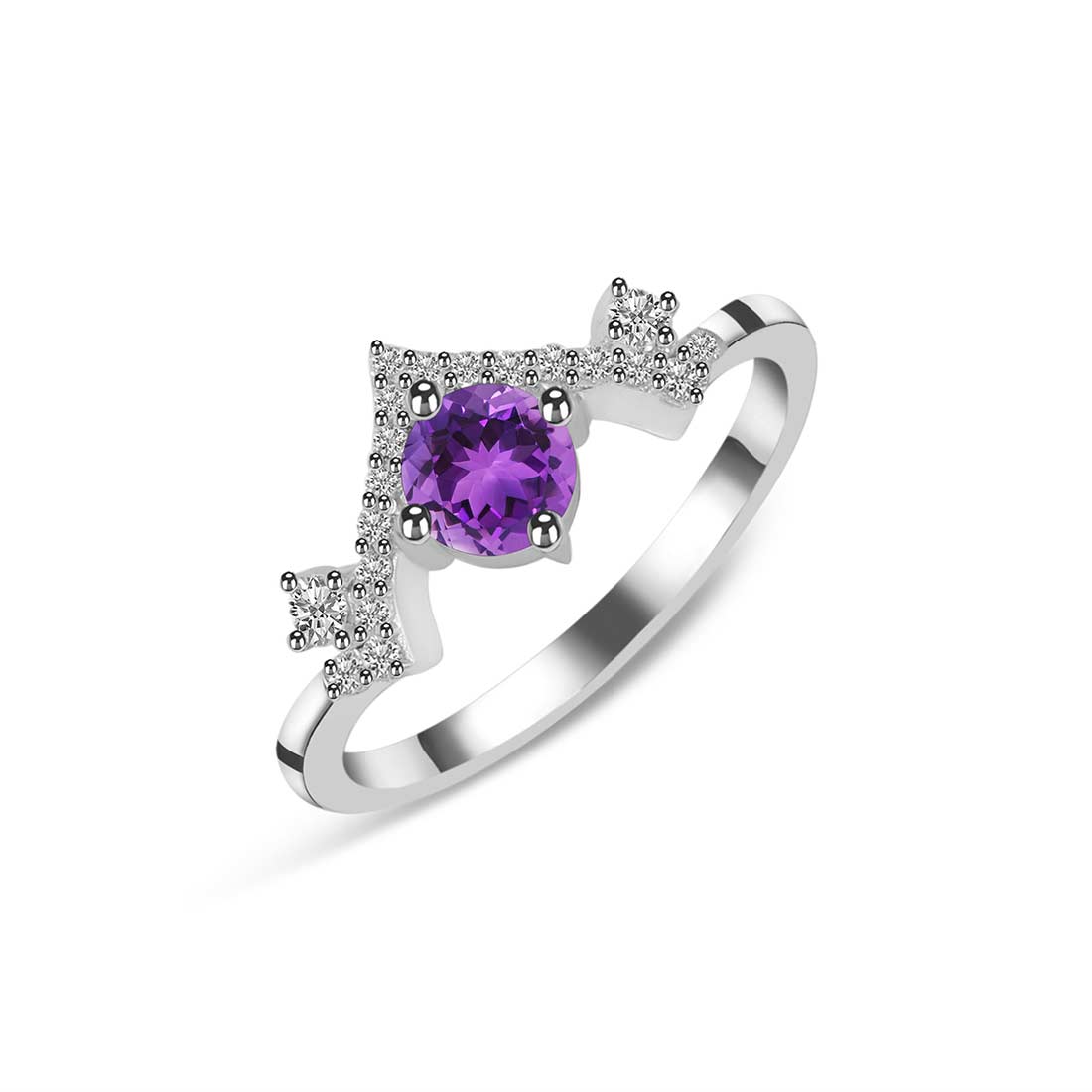 Amethyst Ring-(AMT-SR-2296.)