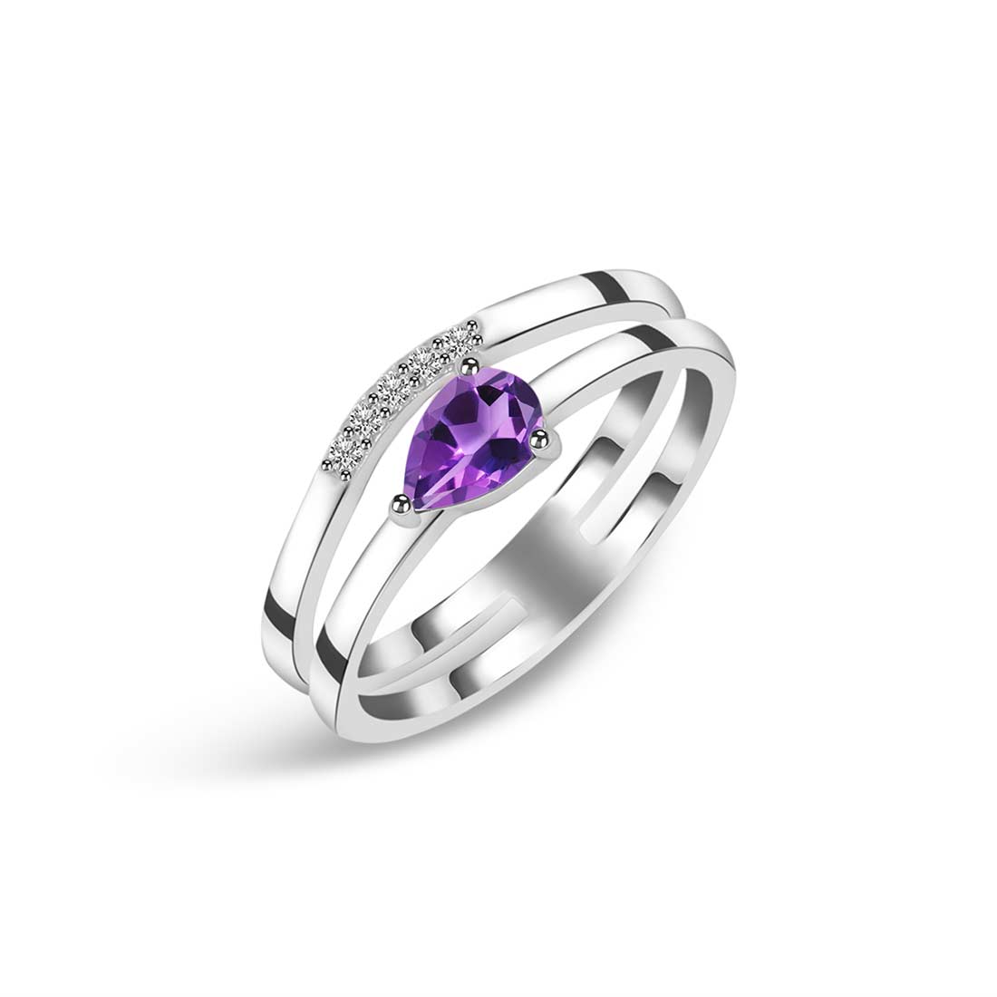 Amethyst Ring-(AMT-SR-2862.)