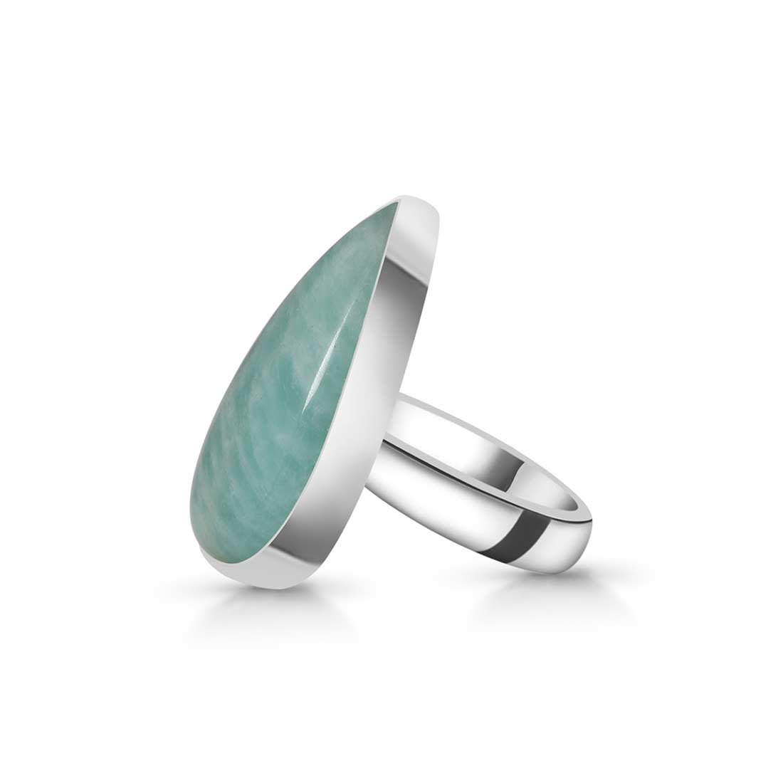 Amazonite Adjustable Ring-(AMZ-R-16.)