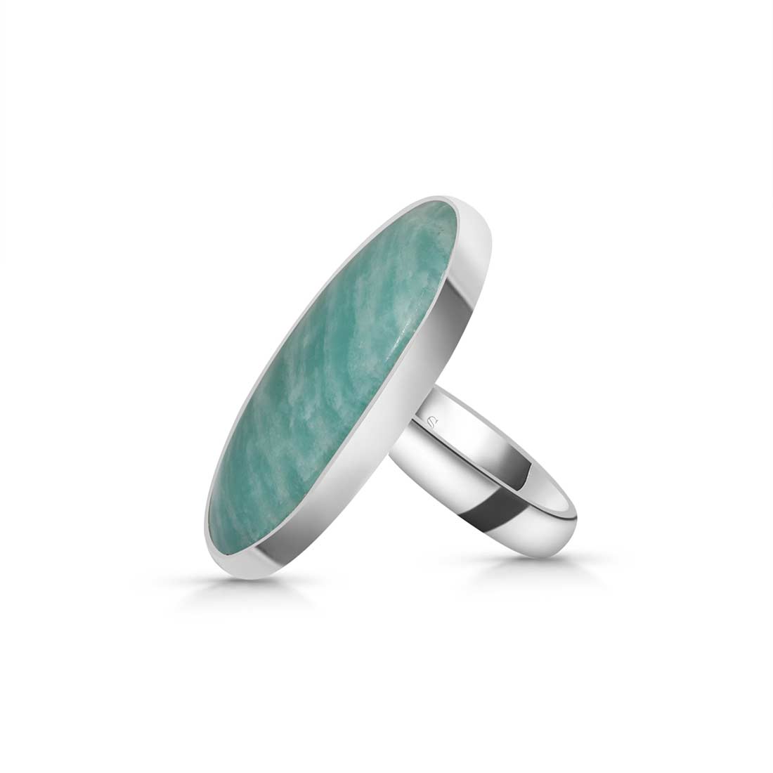 Amazonite Adjustable Ring-(AMZ-R-17.)