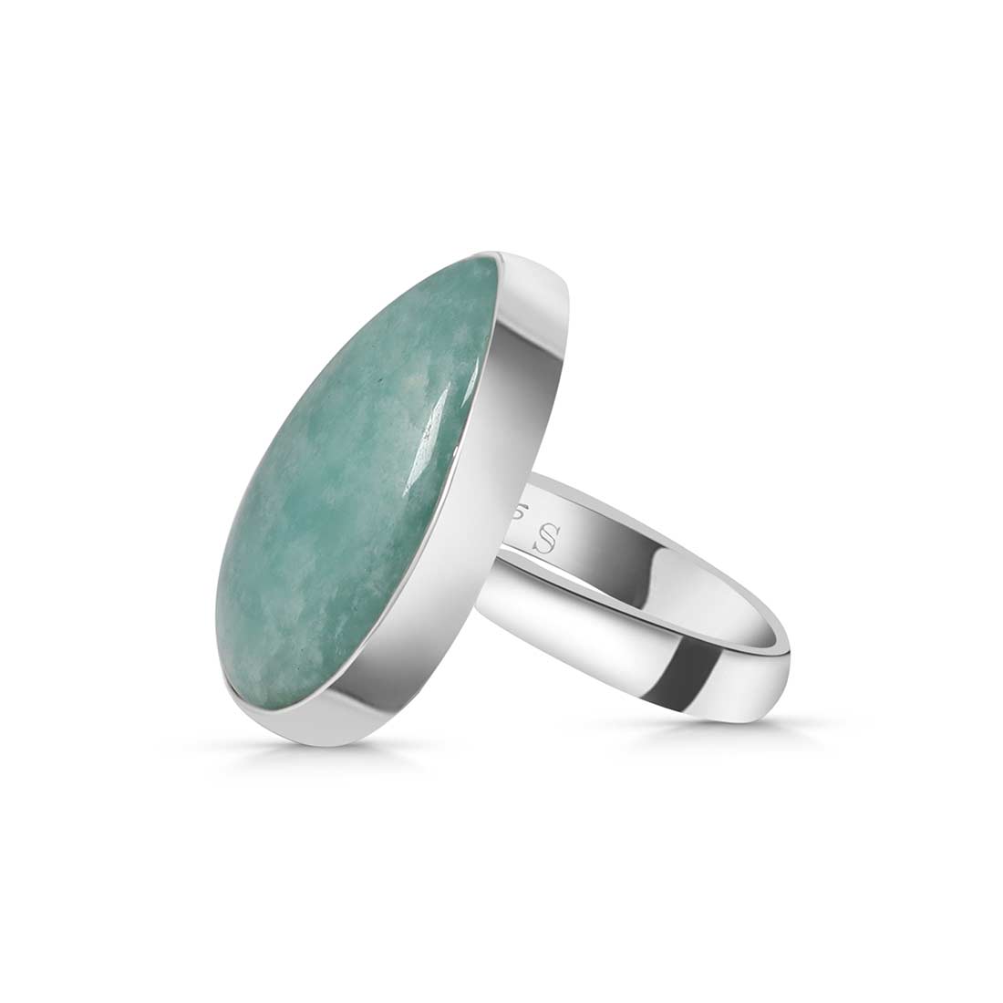 Amazonite Adjustable Ring-(AMZ-R-18.)