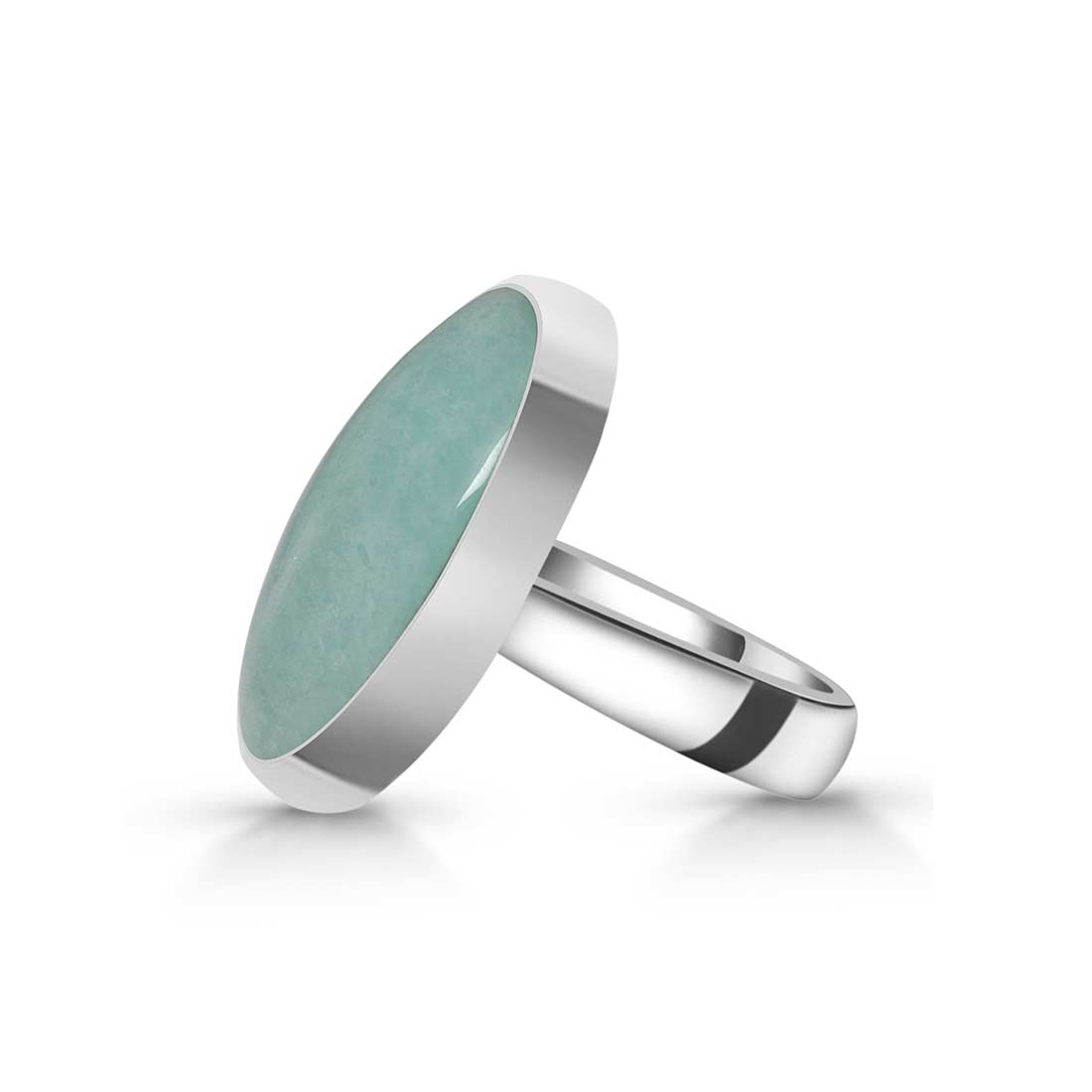 Amazonite Adjustable Ring-(AMZ-R-21.)