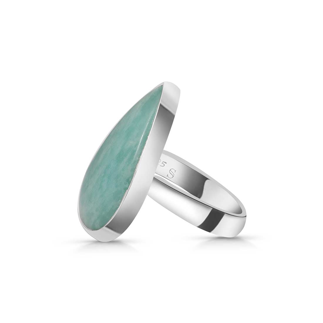 Amazonite Adjustable Ring-(AMZ-R-24.)