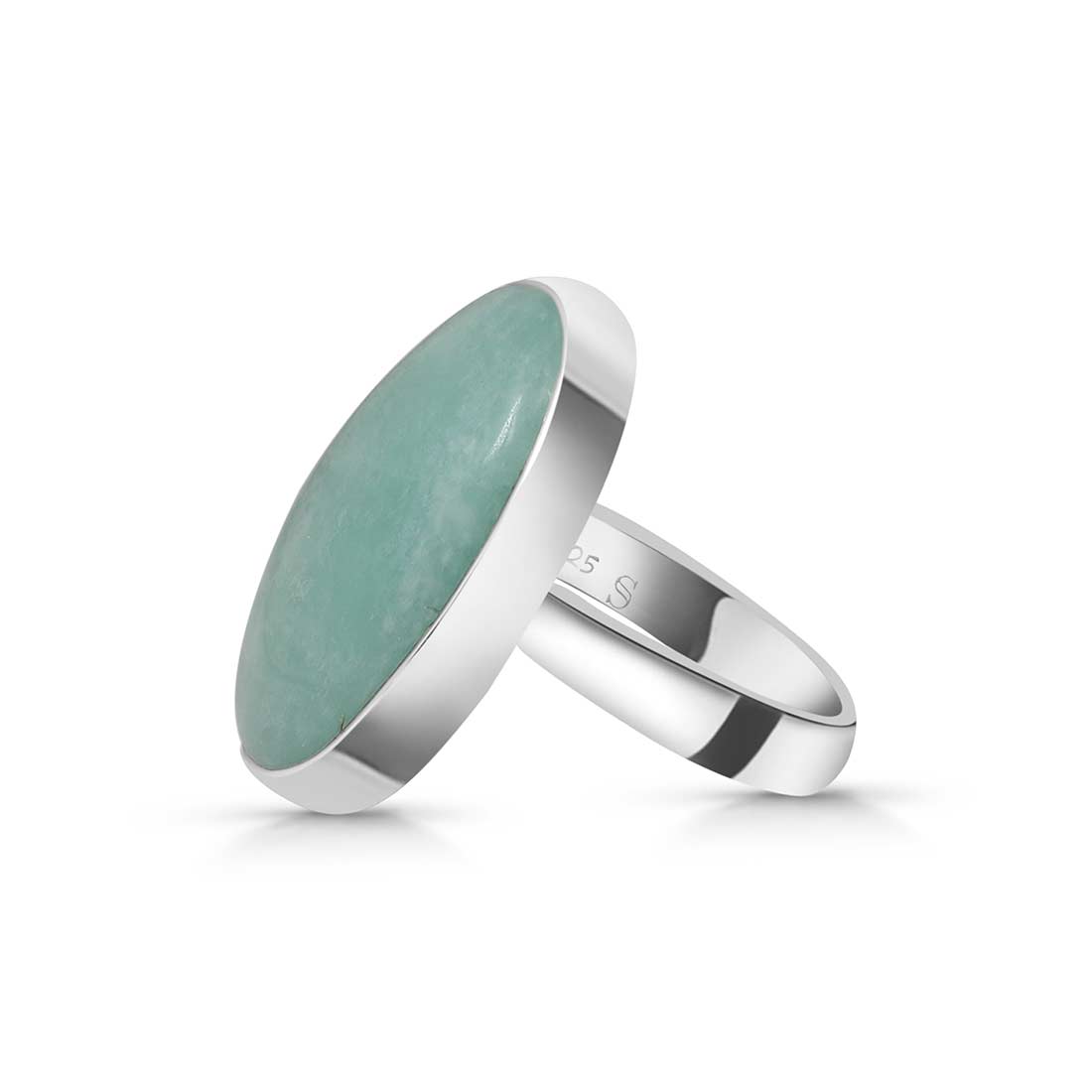 Amazonite Adjustable Ring-(AMZ-R-28.)