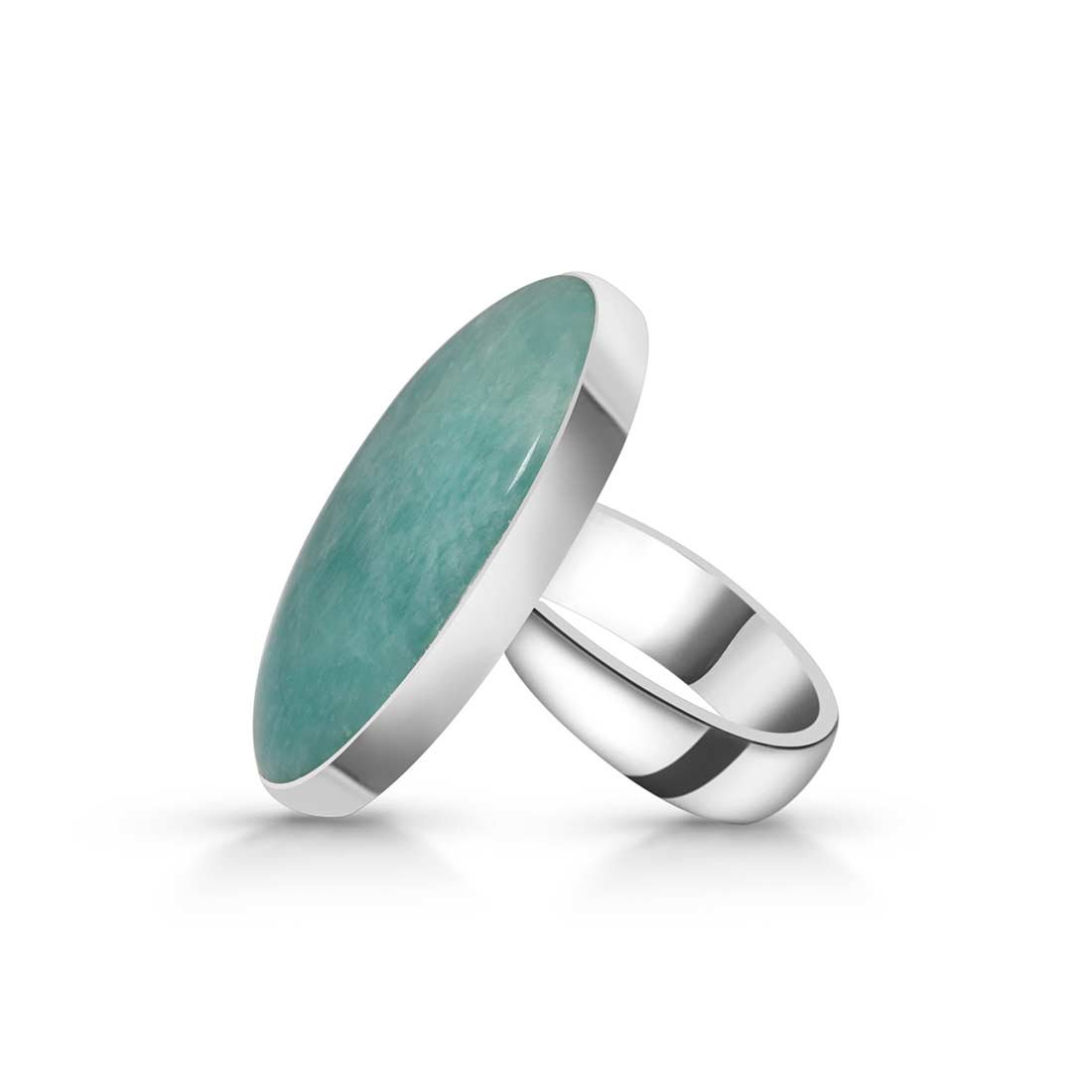 Amazonite Adjustable Ring-(AMZ-R-32.)