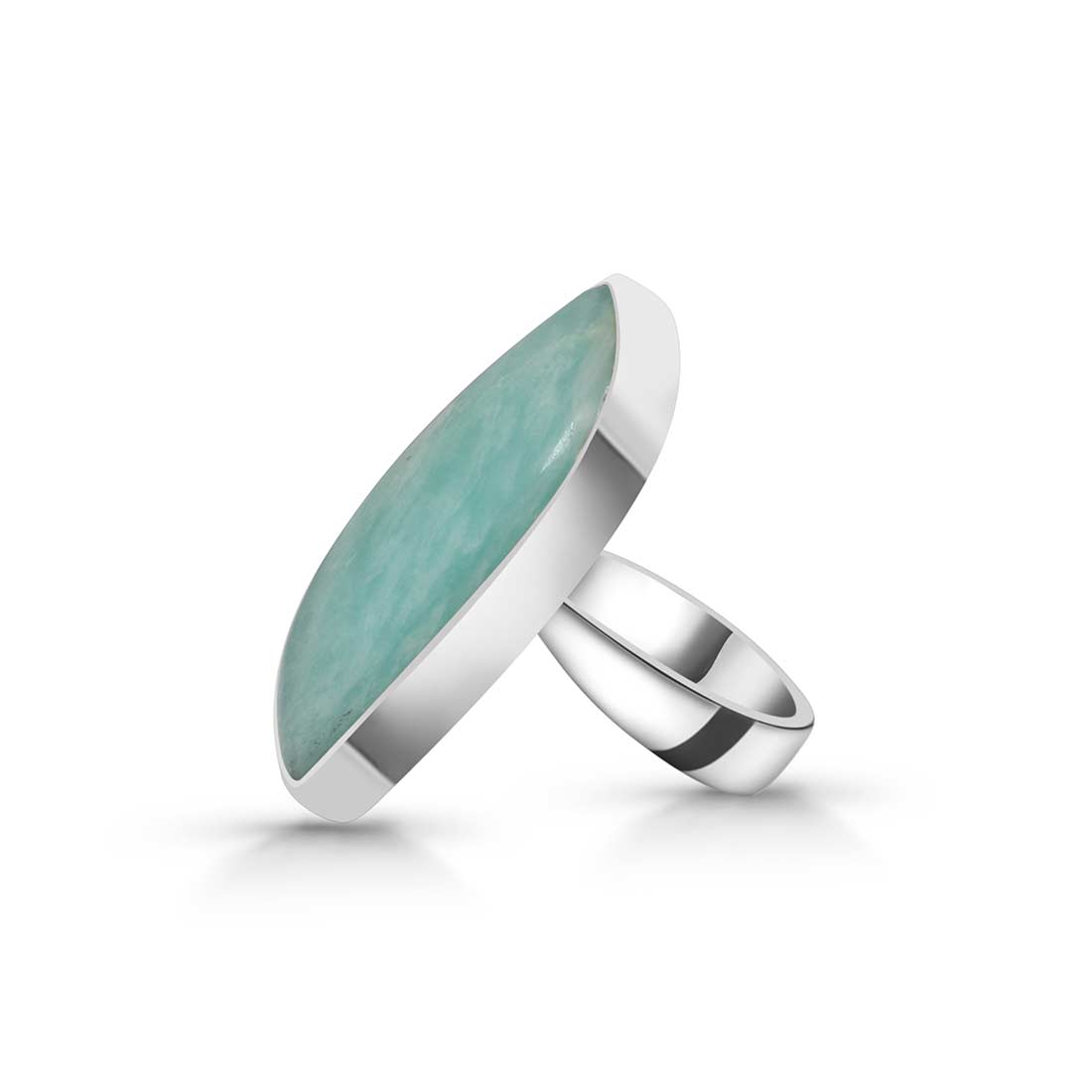 Amazonite Adjustable Ring-(AMZ-R-36.)