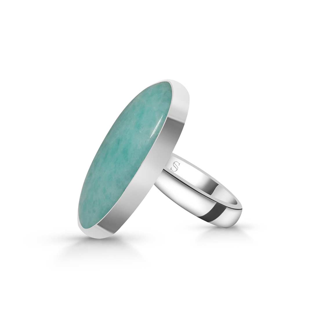 Amazonite Adjustable Ring-(AMZ-R-37.)