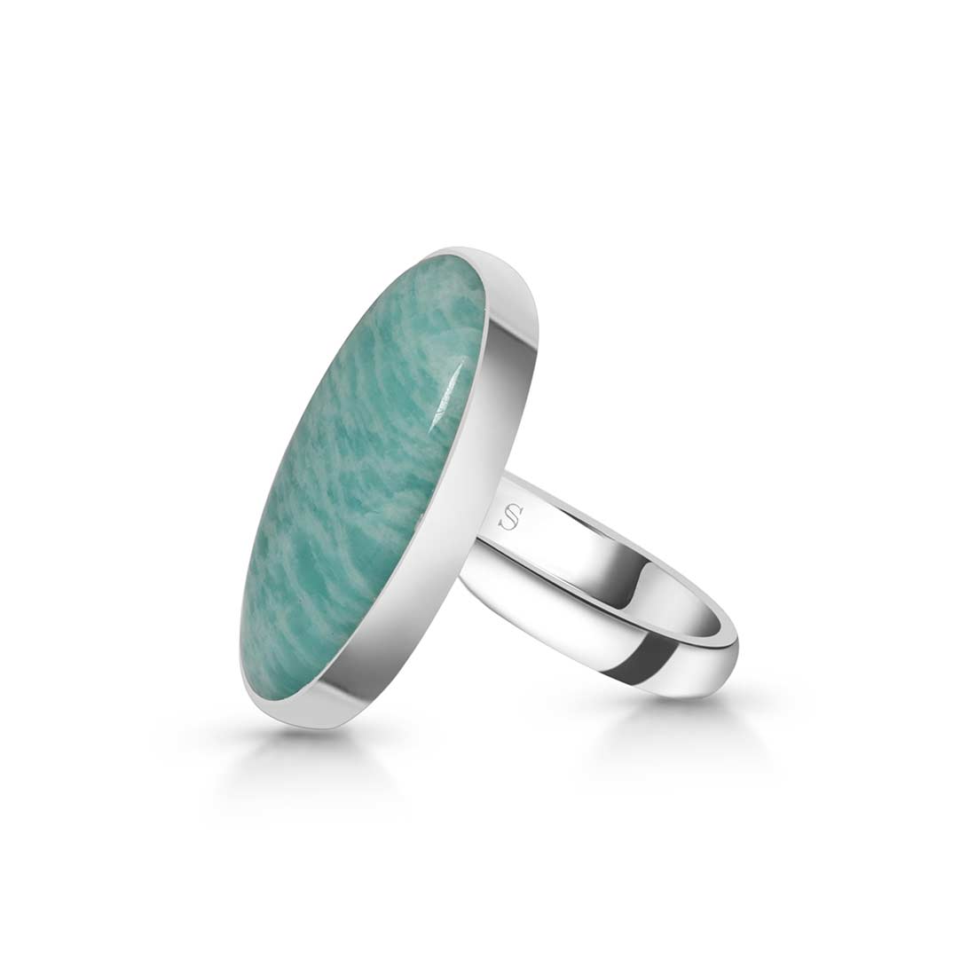 Amazonite Adjustable Ring-(AMZ-R-4.)