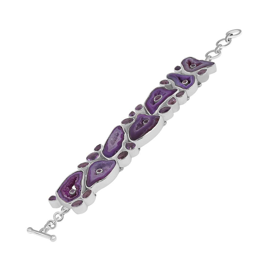 Agate (Purple) Bracelet-(APU-B-1.)