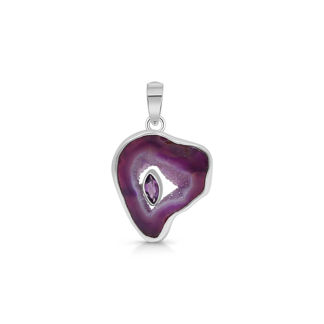 Agate (Purple) Pendant-(APU-P-1.)