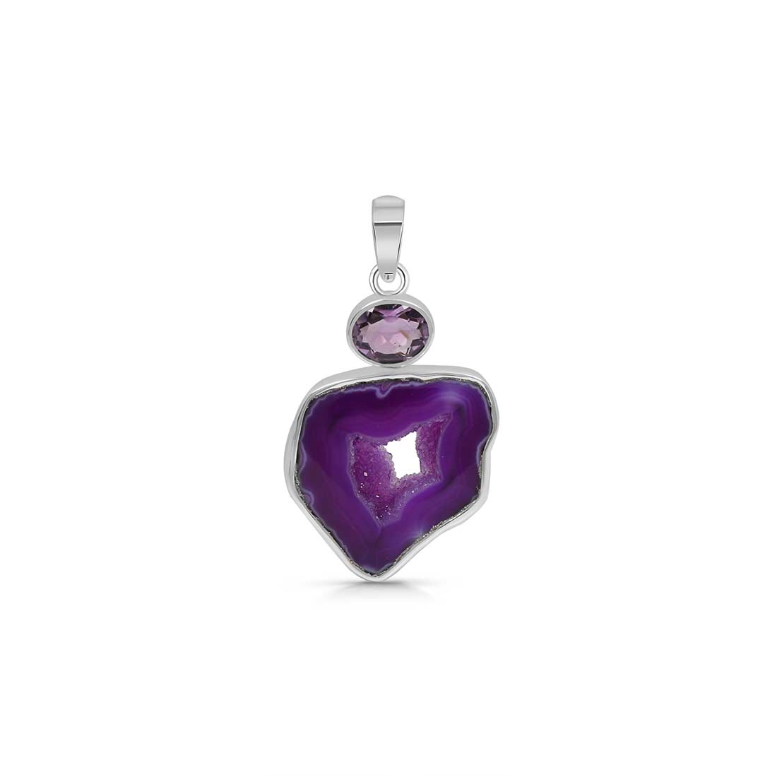 Agate (Purple) Pendant-(APU-P-10.)