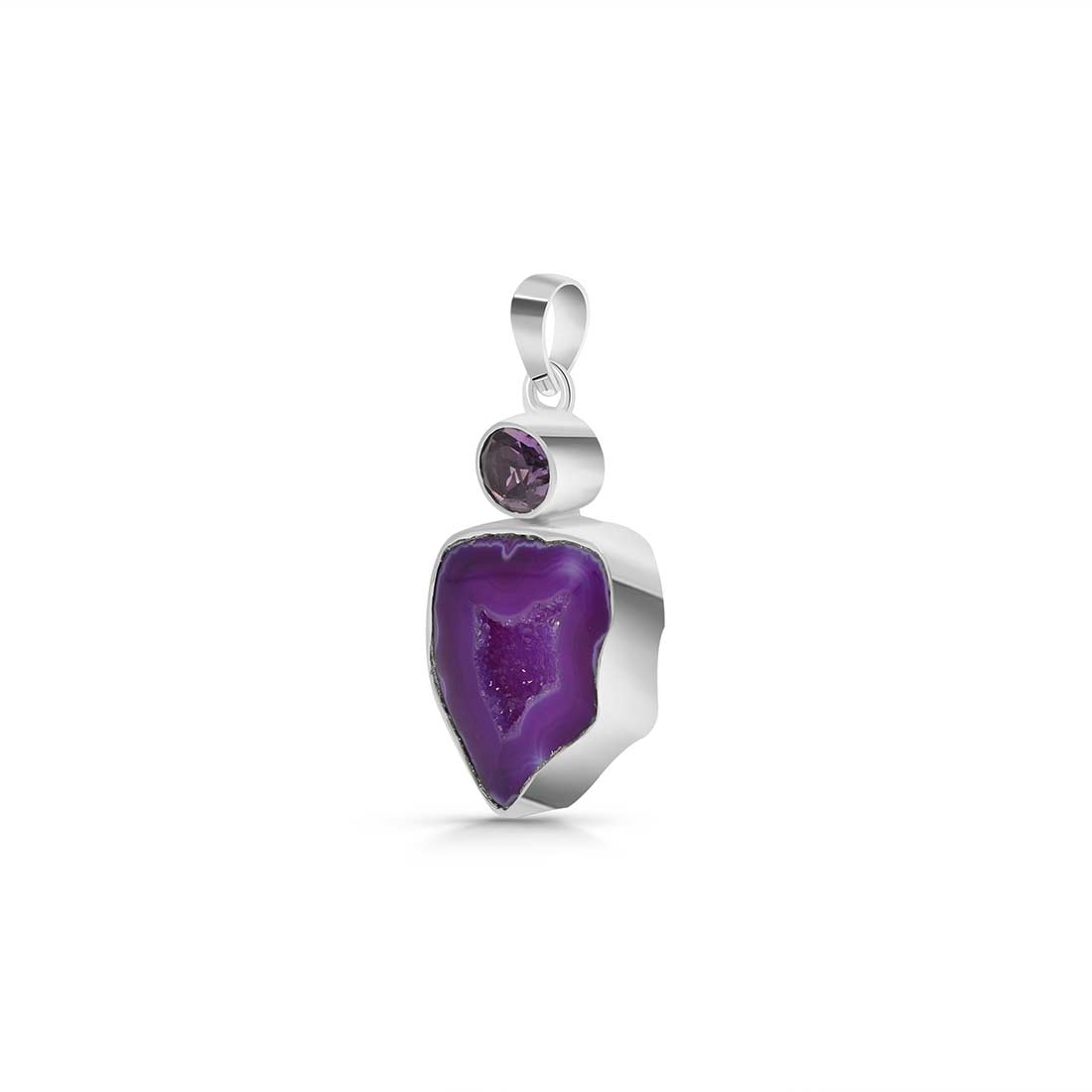 Agate (Purple) Pendant-(APU-P-10.)