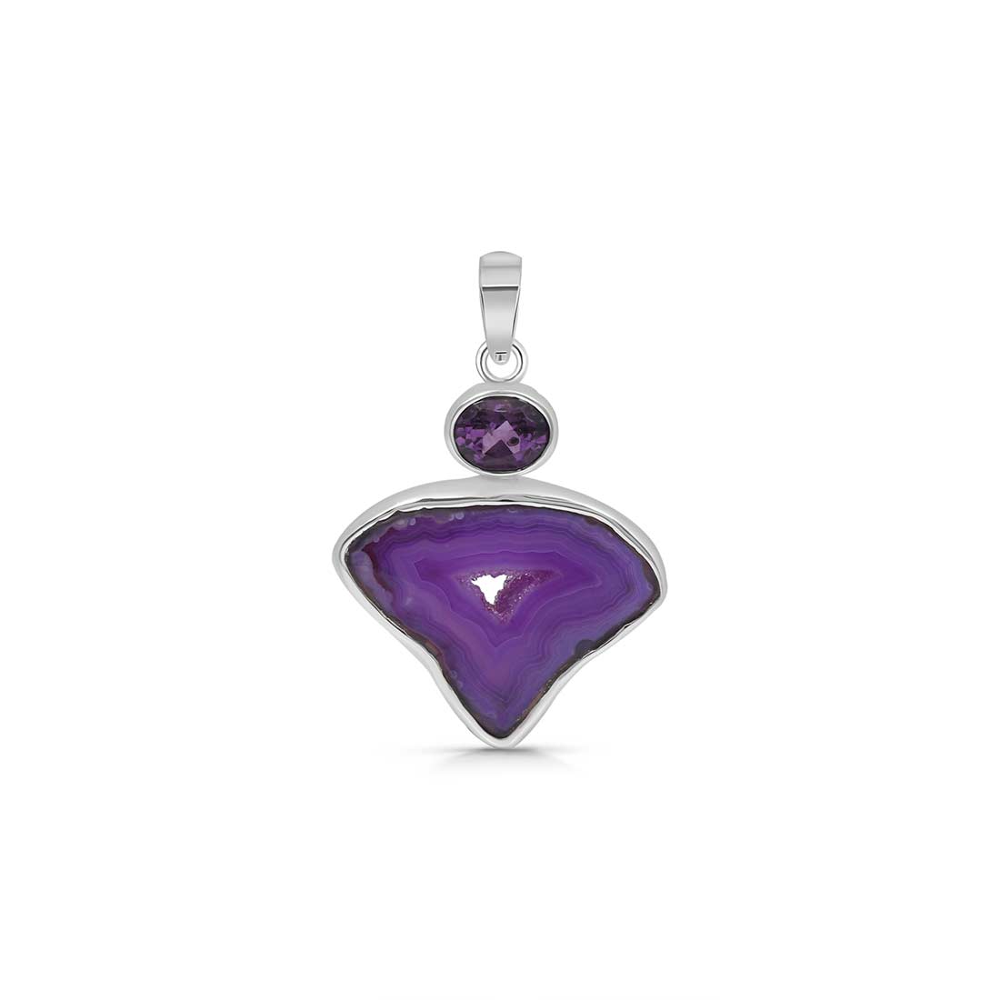 Agate (Purple) Pendant-(APU-P-11.)