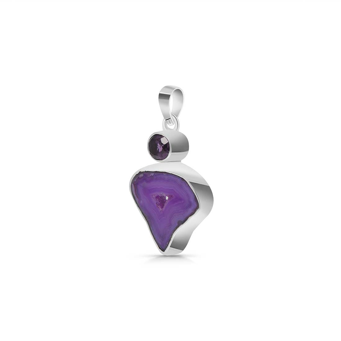 Agate (Purple) Pendant-(APU-P-11.)