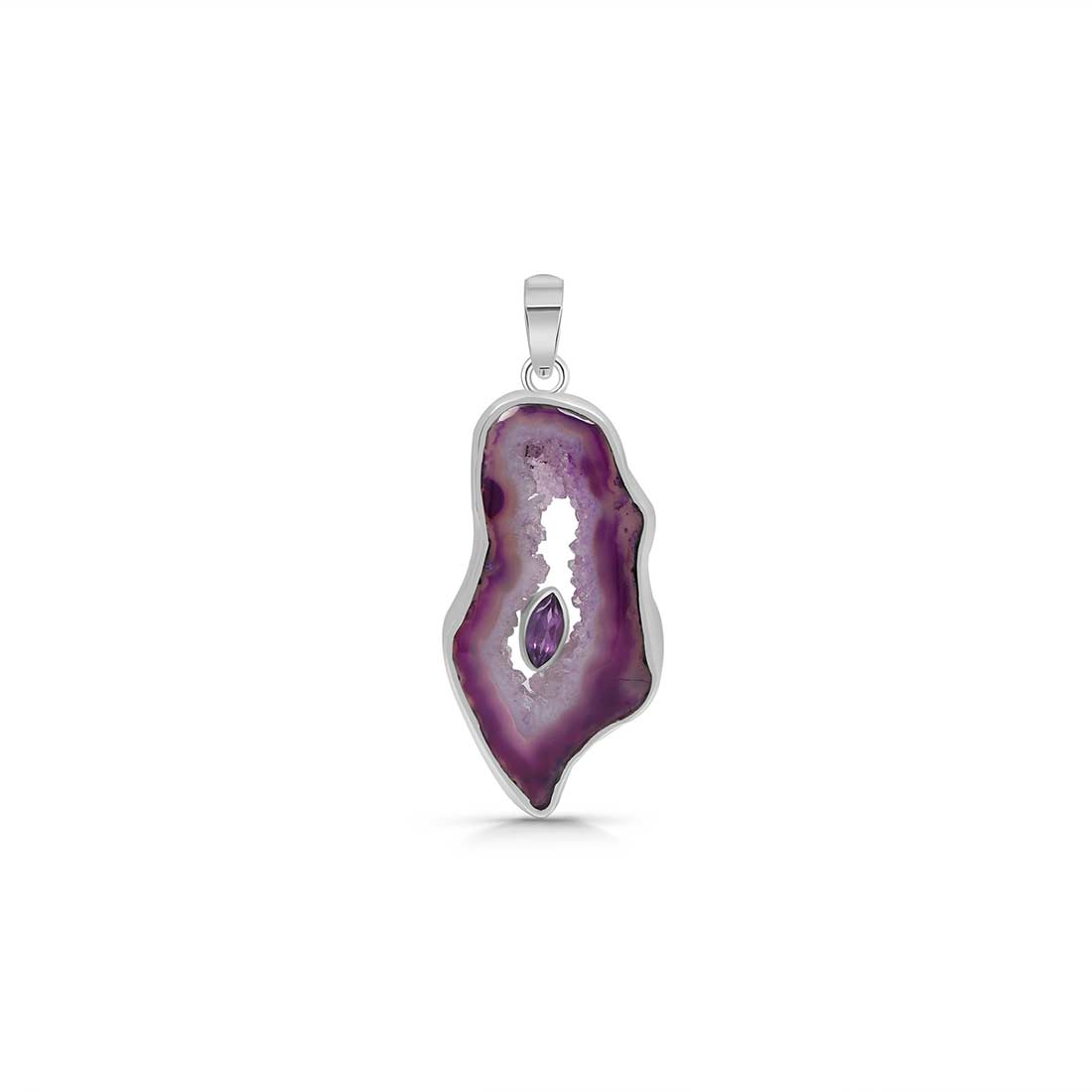 Agate (Purple) Pendant-(APU-P-12.)