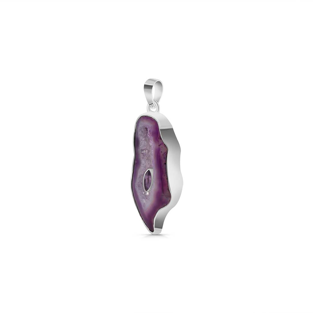 Agate (Purple) Pendant-(APU-P-12.)