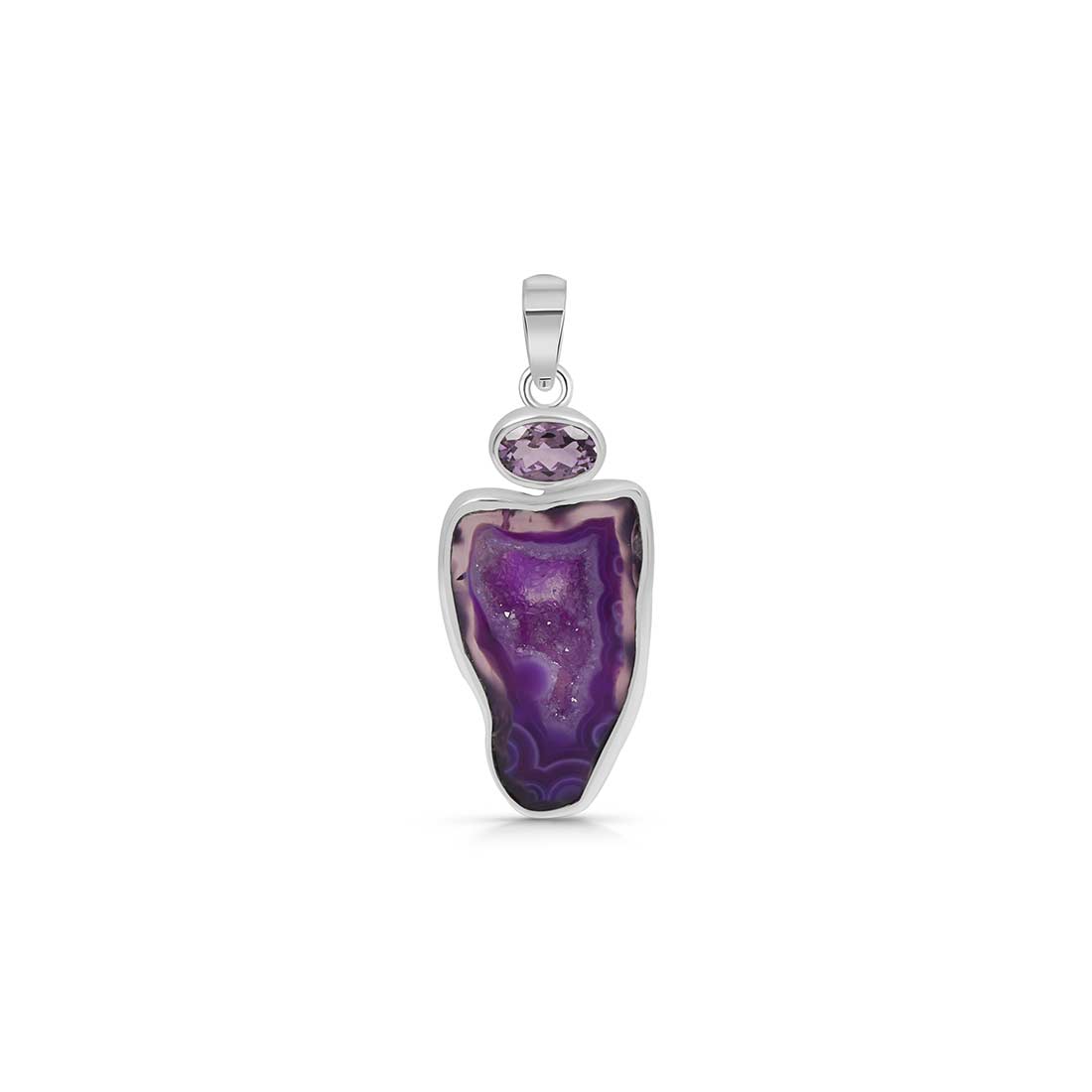 Agate (Purple) Pendant-(APU-P-13.)