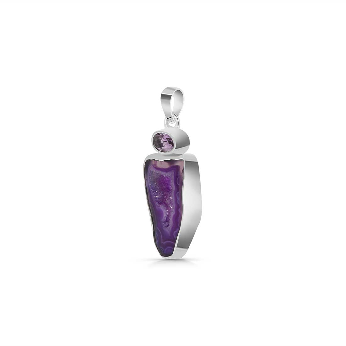 Agate (Purple) Pendant-(APU-P-13.)