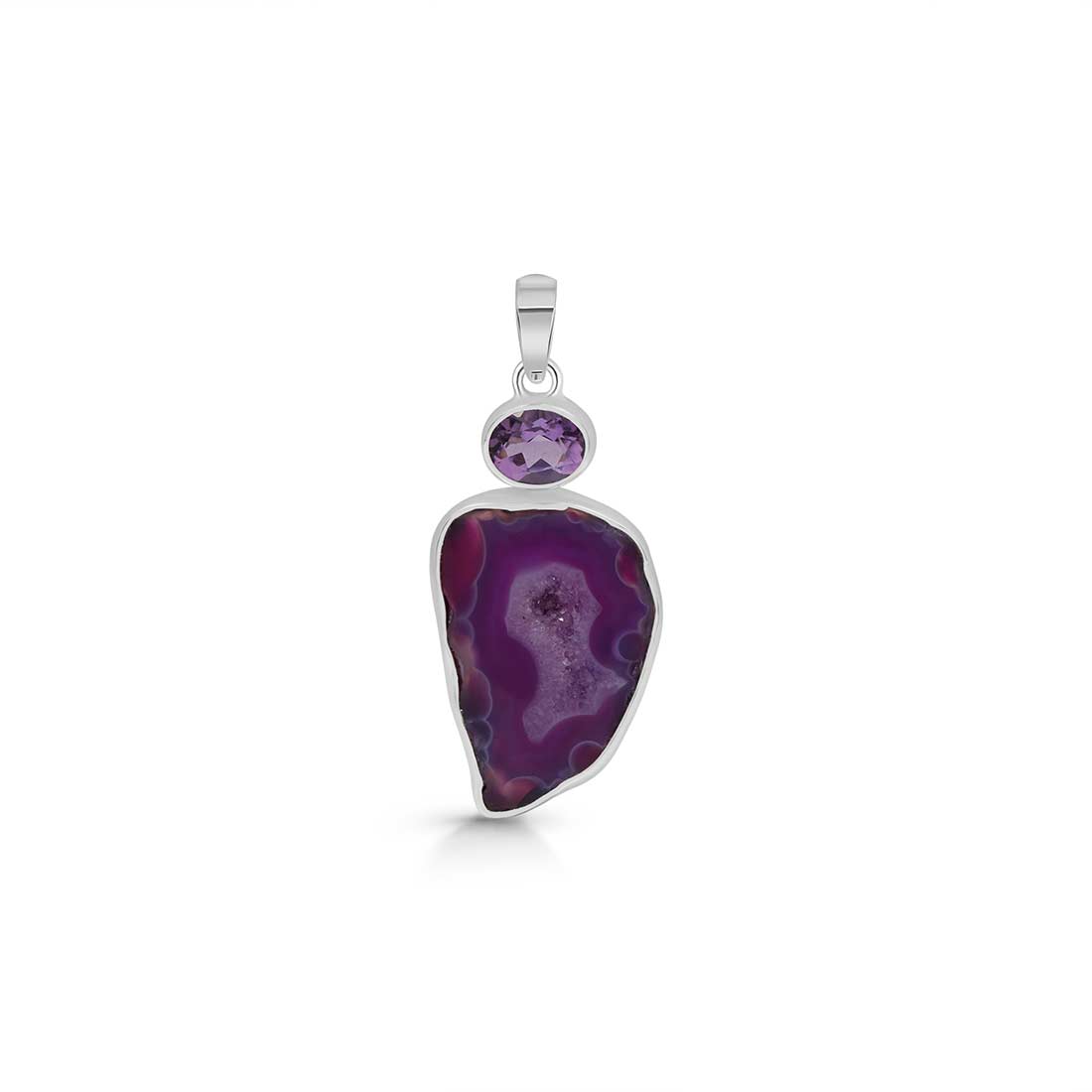 Agate (Purple) Pendant-(APU-P-14.)